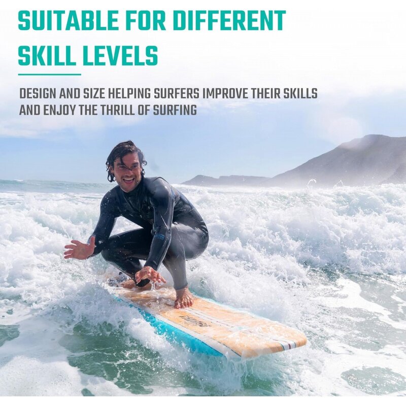 THURSO SURF Aero 7ft Soft Top Foam tavola da SURF per principianti per adulti e bambini Longboard perfetto per il SURF Beach Fun and Water Spor