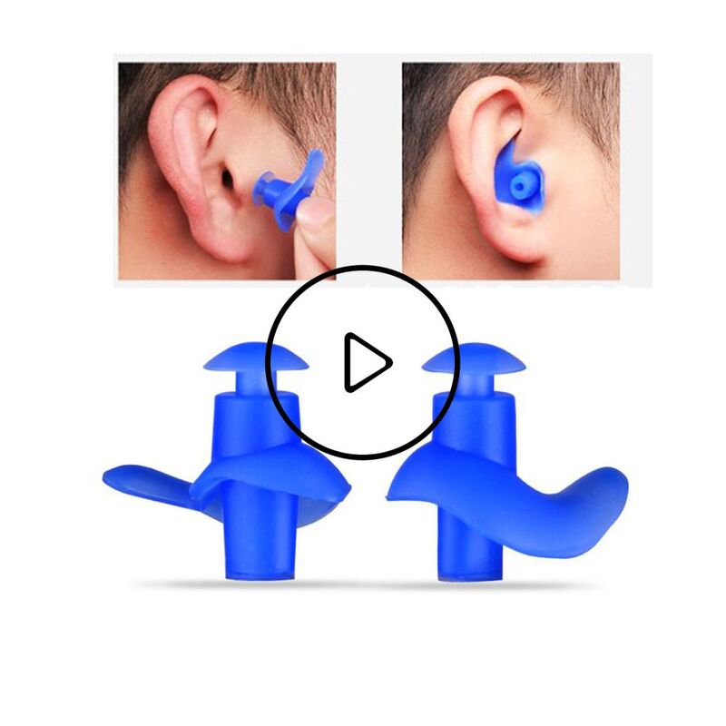 1Pairs Soft Silicone Earplugs Swimming Waterproof Anti Noise Earplugs Protective For Sleep Water Diving Swimming Accessories