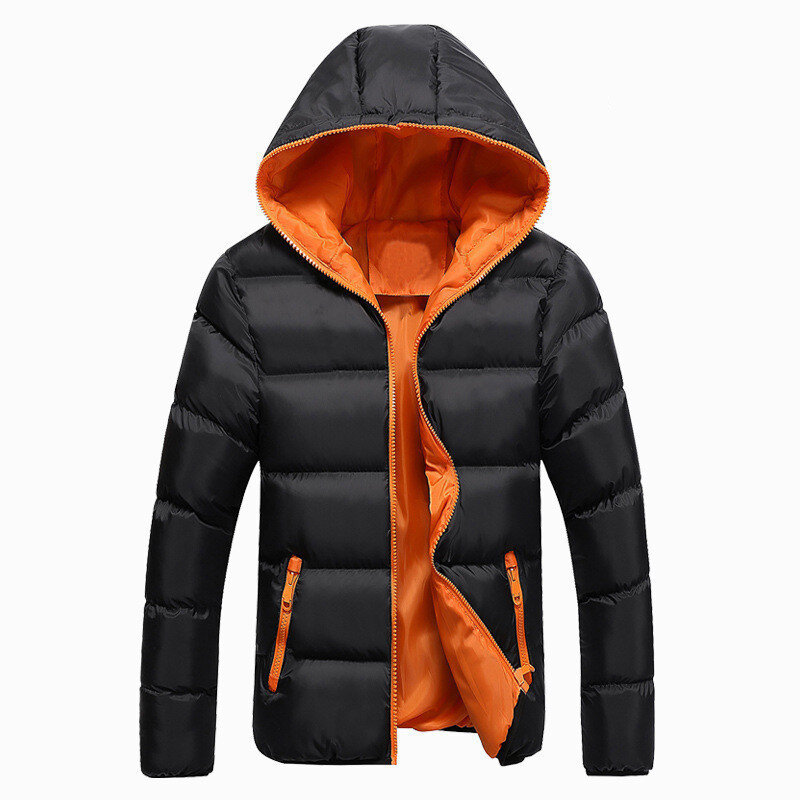 Veste à capuche en velours optique pour homme, manteau coupe-vent, haute qualité, chaud, hiver