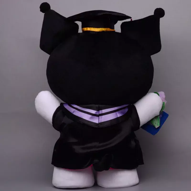 Musim wisuda boneka mewah Kuromi Melody Cinnamoroll seragam akademis wisuda topi mahasiswa mainan mewah hadiah siswa