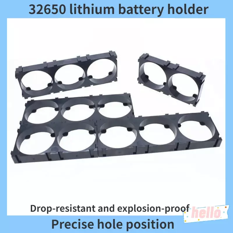 Soporte Universal de combinación de batería de litio 32700, 2 unidades, posición de orificio precisa y soporte fijo para empalme arbitraria