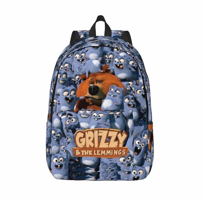 Grizzy And The Lemmings para hombres y mujeres, mochila escolar para estudiantes, mochila de día, Universidad secundaria primaria, duradera