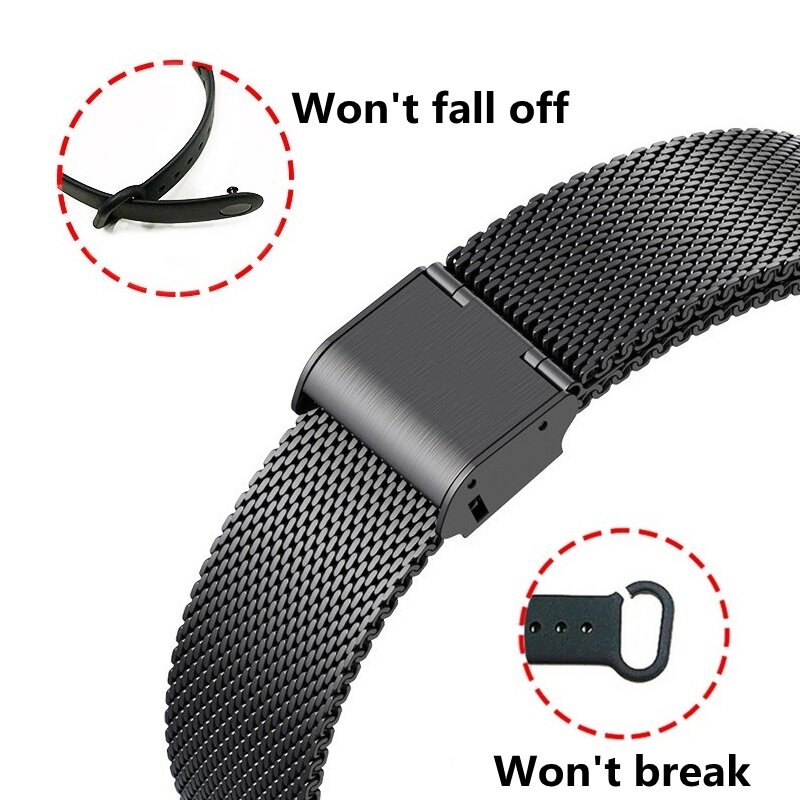 Pasek dla Mi Band 3/4 na rękę metalowe trwałe pasek smartwatch na rękę pasek na Mi Band 3/4 wymiana paska
