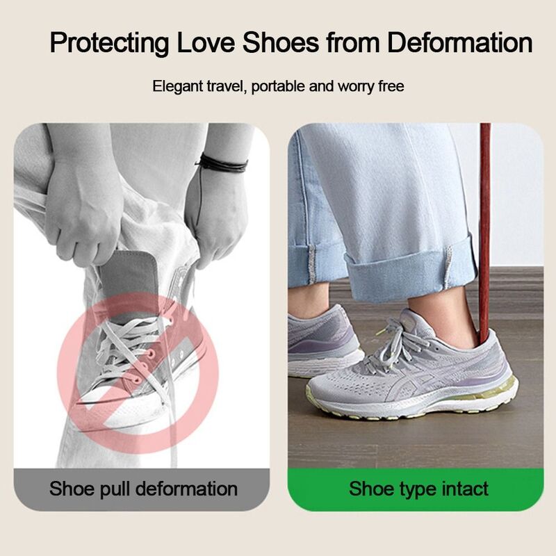Łatwe do usuwania łyżka do butów łatwe zdejmowanie wiszące seniorzy zakładają buty narzędzia bardzo długi obsługi drewnianego podnośnika do butów