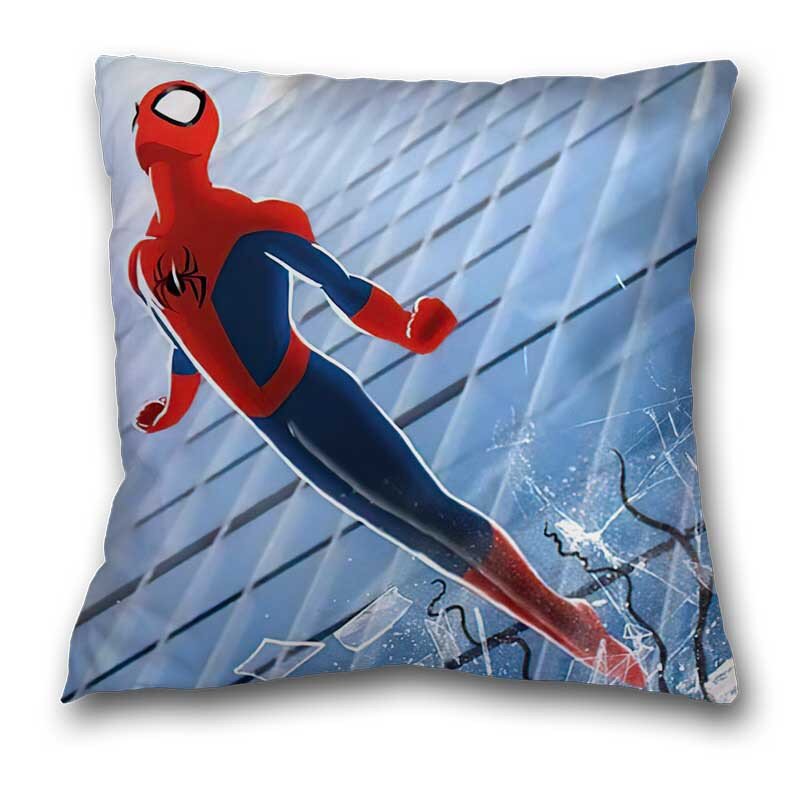 45x45cm Disney Anime poduszka z superbohaterem z napisem America Iron man nadruk domowa Decora miękka poszewka prezent dla fanów