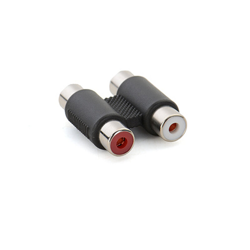 Audio Video Adapter RCA2 Female to 2AV Female to Female Lossless Audio Connector Audio Extension Connector