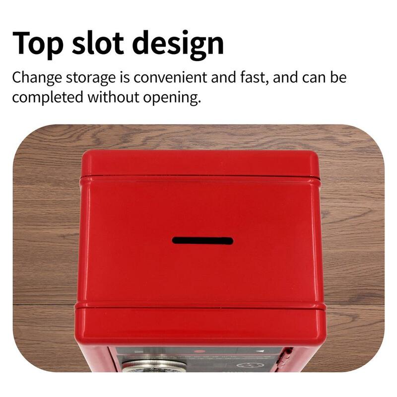 Security Organizer Radio Metal Money Storage Case Cash Coin Currency Jewelry Safe Box Portable Decoration Ornament