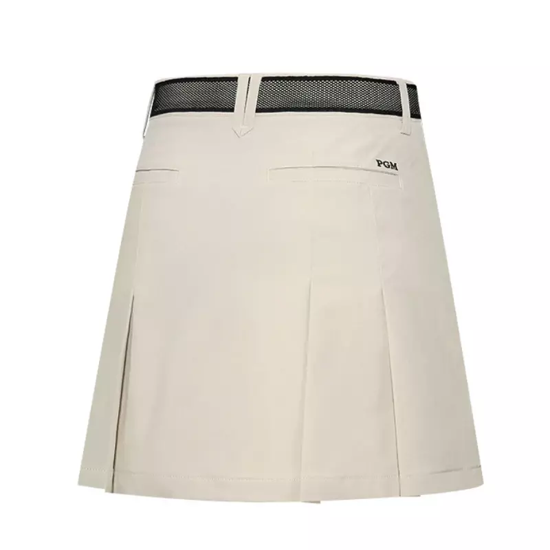 Женская юбка для гольфа PGM, летние быстросохнущие дышащие леггинсы на бретельках, эластичная трапециевидная юбка, одежда для гольфа для женщин QZ086