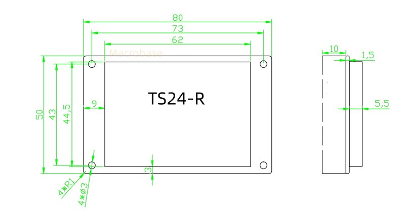 Makerbase-pantalla de visualización MKS TS35 TS24, protector LCD TFT TS3.5 TS2.4 para tarjeta de control MKS DLC32 V2.1, controlador sin conexión cnc de 32 bits