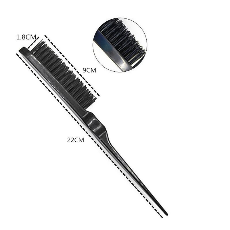 3 pçs/lote Double Sided Edge Control Hair Comb Hair Styling Hair Brush Acessórios New Brush Comb Styling Partition Comb