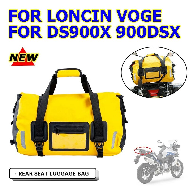 Motorcycle 40L 66L Luggage Tail Bags For VOGE DS900X DS 900X 900 DSX DS X 900DSX 2024 Travel Bag Waterproof Rear Seat Bag Pack
