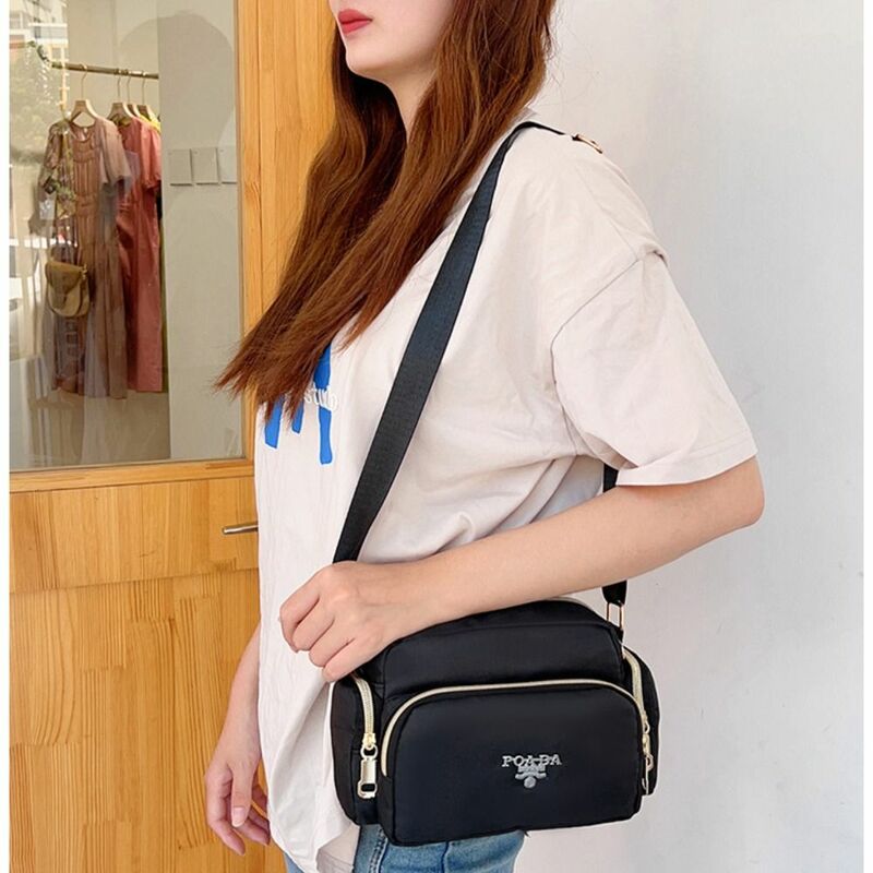 Floral Crossbody Bag Fashion Multi Pockets Nylon Messenger Bag Phone Bag Women