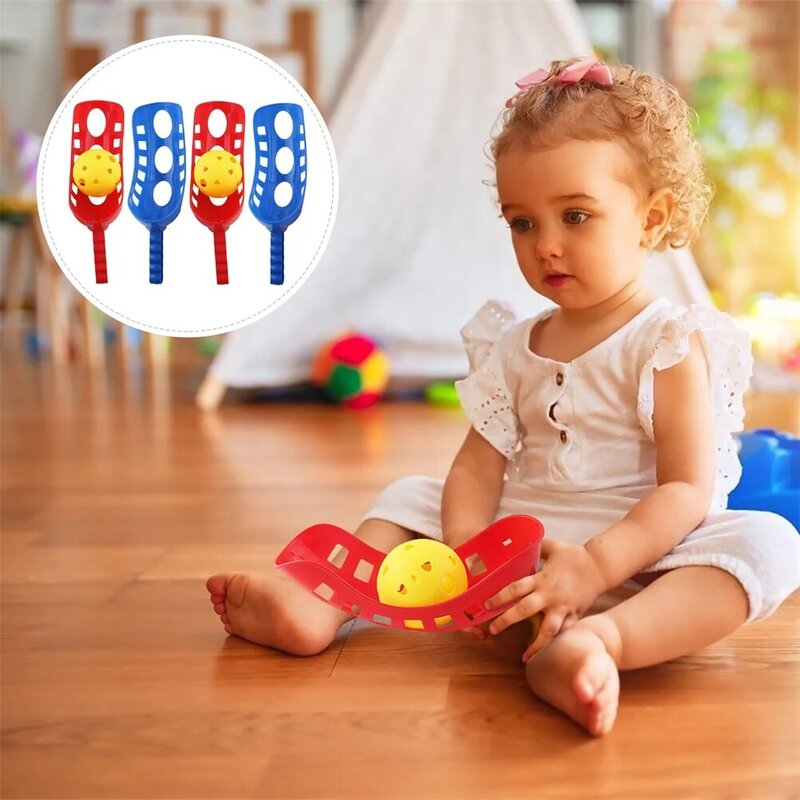 2 Sets of Children Catch Launcher Balls Toys Kids Interactive Toys Kids Playthings