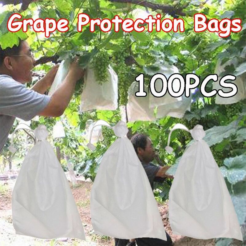 Bolsa de malla con cordón para Control de plagas, protección contra mosquitos y aves, suministros de jardín