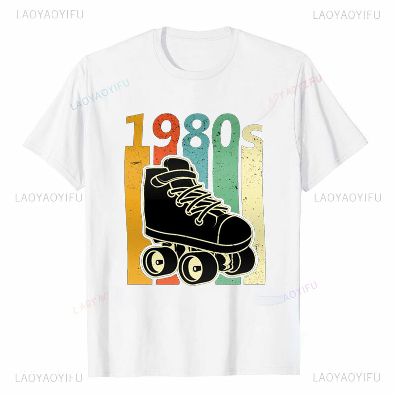 I Love The 80s & 90s pakaian untuk pria wanita pesta uniseks katun kaus atasan & kaus desainer kasual Streetwear lengan pendek pakaian
