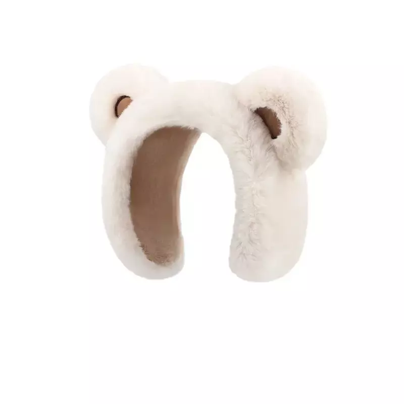 2024 New Women's Earmuffs Cartoon Little Bear Warm Earmuffs Winter New Cute Student Warm Ear Protector Cold Ear Cover Ear Cover