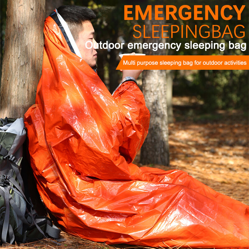 Outdoor Pe Aluminum Film Emergency Sleeping Bag, Isolamento térmico, Emergency Survival Reflective Bag
