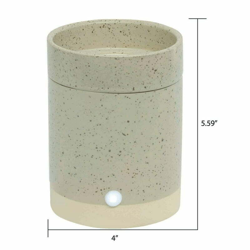 Elektrisch gesprenkelter grauer Keramik öl wärmer, Einzel packung
