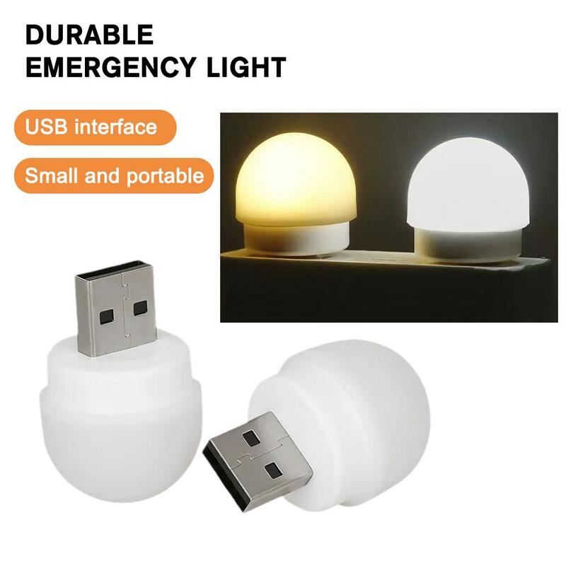 Portátil Mini Bedside LED Light, USB Eye Light, Super Bright, Power para Dormitório, C7n1