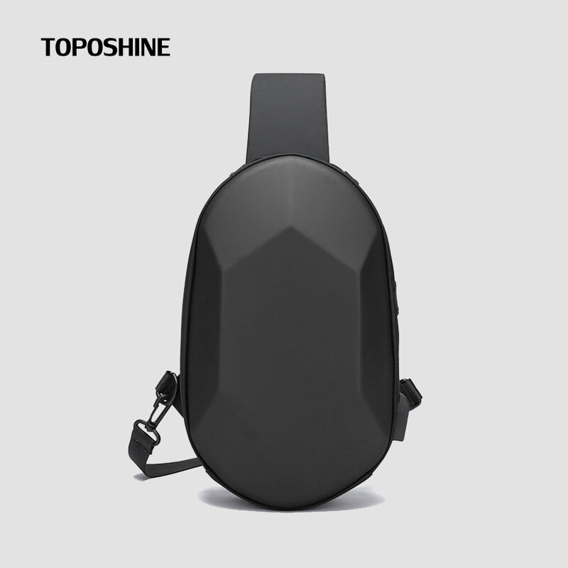 Toposhine Oxford Fabric Men Chest Bags Male Travel Leisure PC Geometric Shaping Shoulder Bags Outside New Business Messenger Bag