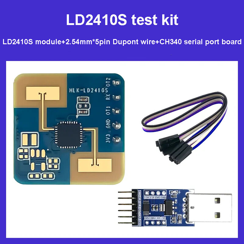 HLK-LD2410C 인체 감지 레이더 센서 모션 모듈, LD2410, LD2420, LD2410S, 24GHz mmWave, 5M, 신제품