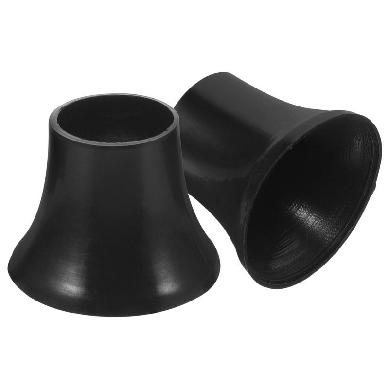 Tapas de repuesto para sombrilla, accesorios para sombrilla, pequeñas tapas de plástico, color negro, 2 piezas