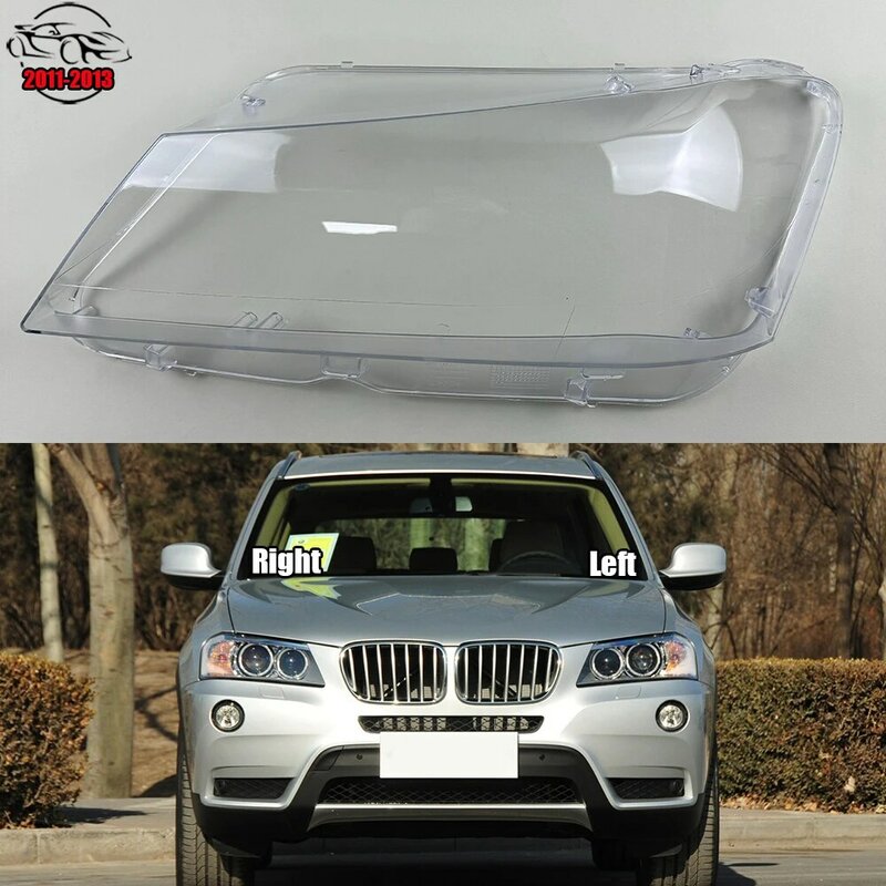 For BMW X3 X4 F25 F26 2011 2012 2013 Headlight Shell Lamp Shade Transparent Cover Headlight Glass Headlamp Lens Cover Lampshade