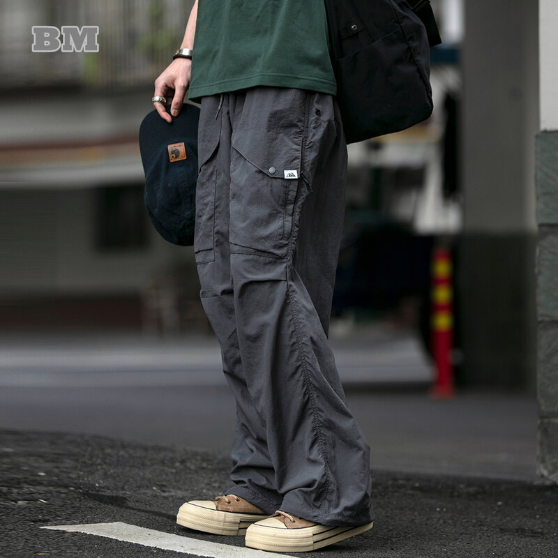 Брюки-карго мужские уличные, функциональные водонепроницаемые штаны, Повседневные Дышащие Джоггеры в стиле Харадзюку, весна-лето
