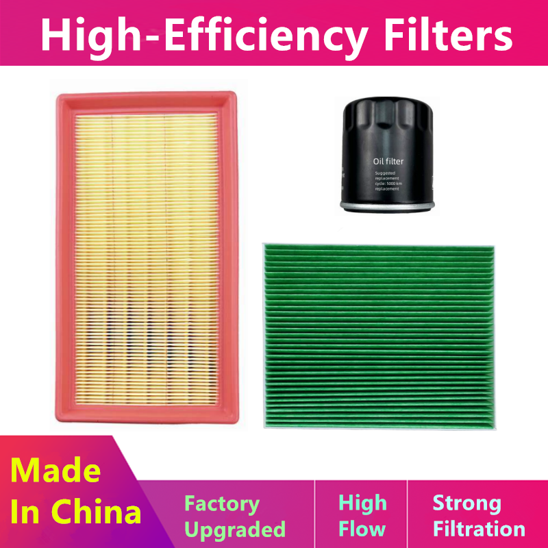 Conjunto de filtros de óleo e ar, autopeças, conjunto de filtros para Qoros 3 Gt 3s 1.6l 1.6t 1.5t, 3Pcs