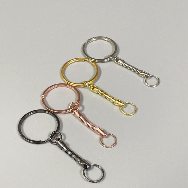 Silber Farbe Metall Schlüssel bund Ring Split Ring Schlüssel anhänger Schlüssel halter Ringe Frauen Männer DIY Schlüssel ring Zubehör Großhandel