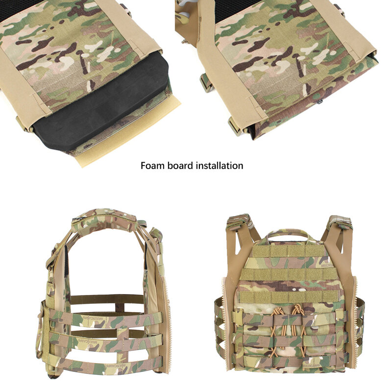 Tactical Airsoft Vest, Tactical Equipment with Vest Shoulder Pads & Side Panels, Suitable For Paintball, War Games, Hunting, Etc