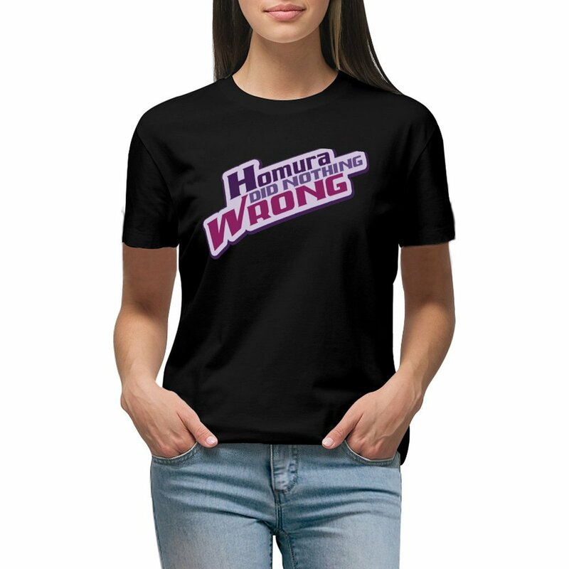 Homura Did Nothing Wrong T-shirt hippie clothes plus size tops cute tops workout shirts for Women
