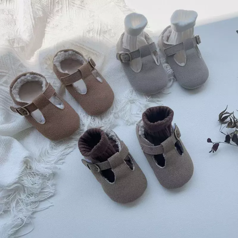 赤ちゃん用の厚手のウォーキングシューズ,滑り止めの綿の靴,無地,用途が柔らかく,快適,新しいコレクション