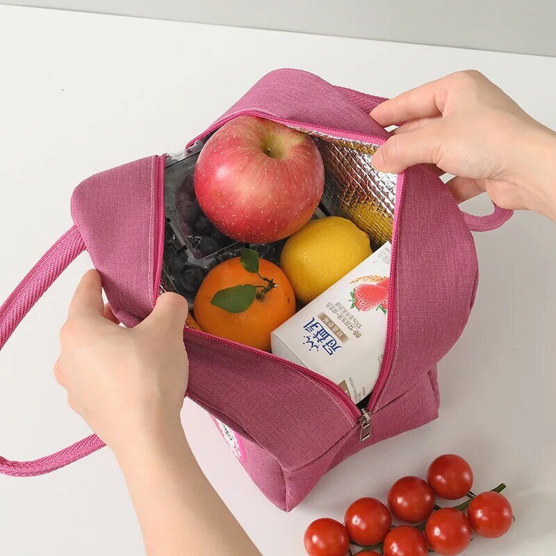 Portable Thermal Beer Lunch Bags para crianças, Tote de grande capacidade, Piquenique Drink Lunchbox, Outdoor Office Food Bags, Moda