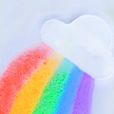 Moda nuova cura della pelle naturale nuvola arcobaleno bagno idratante bolla sale bombe da bagno esfolianti palla forniture da bagno essenziali