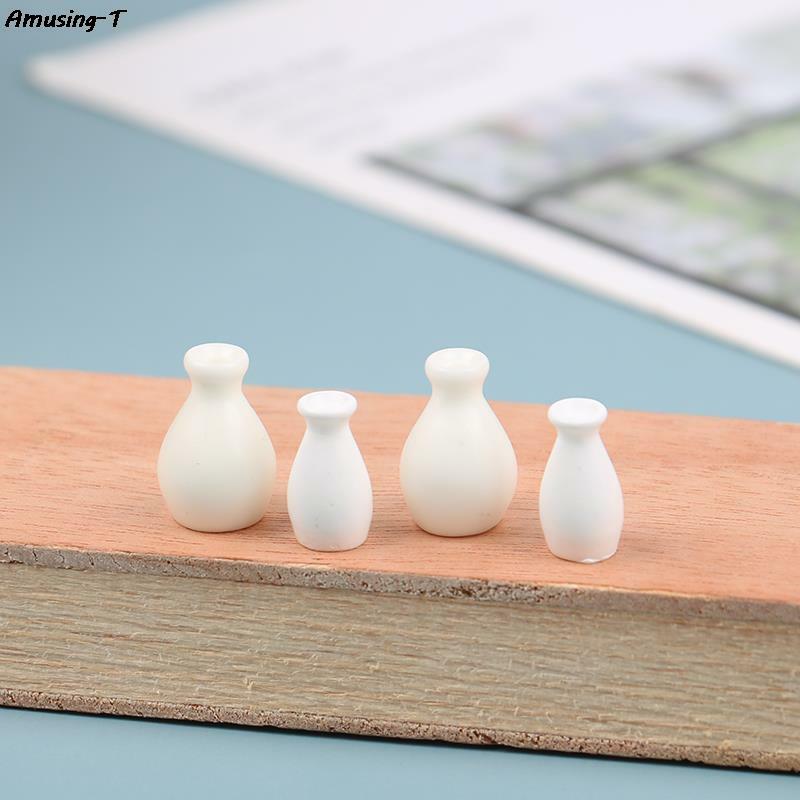 5 buah Model vas simulasi miniatur boneka, hadiah mainan Aksesori dekorasi DIY