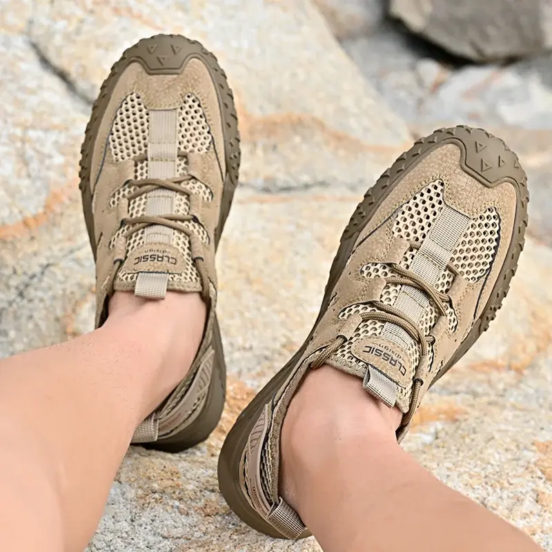 أحذية رياضية شبكية قابلة للتنفس للرجال ، أحذية تنس غير رسمية ، أنشطة خارجية ، للمشي لمسافات طويلة وتسلق الجبال ، صيف ، جديد