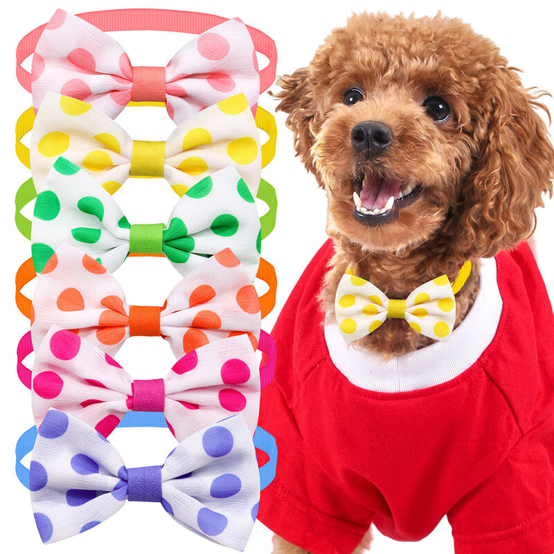 Pajaritas ajustables para mascotas, Collar de pajarita para perros pequeños y cachorros, accesorios de aseo para mascotas, suministros para perros pequeños, 10 piezas