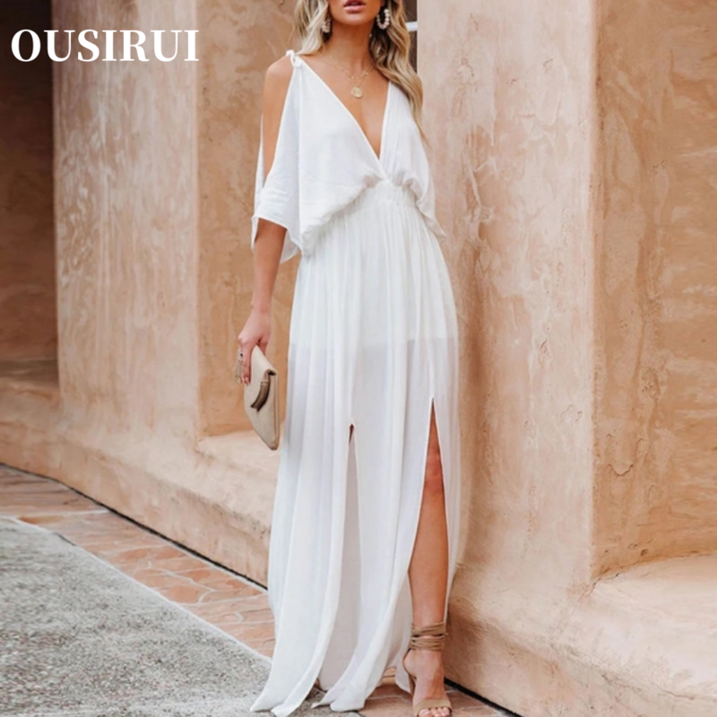 Social ite Light Luxus kleine High-End-Sinn Schal Französisch Abendkleid weißes Kleid Abendkleid weibliches Bankett Temperament