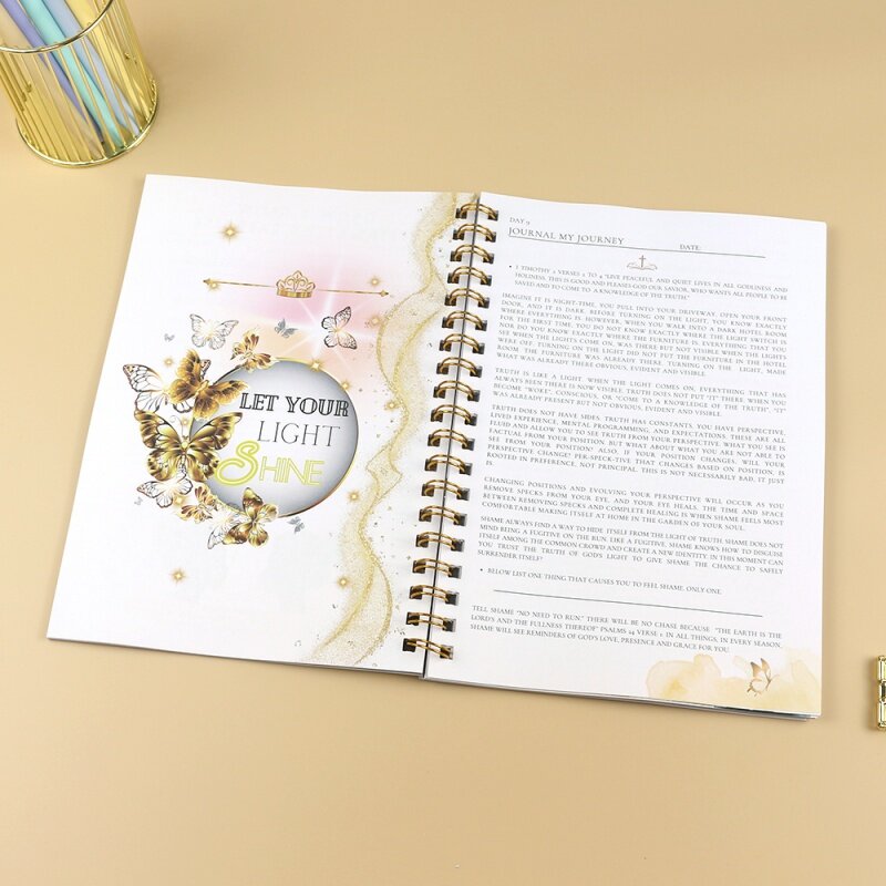 Cuaderno de tapa blanda A5 para estudiantes, planificador semanal de boda, diario kraft con logotipo, impresión personalizada, B5