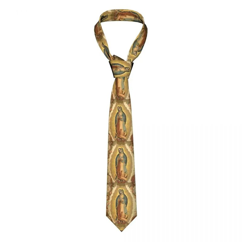 Personalizzato vergine di Guadalupe vergine maria cravatte da uomo in seta formale messico cattolico Saint cravatte per il matrimonio