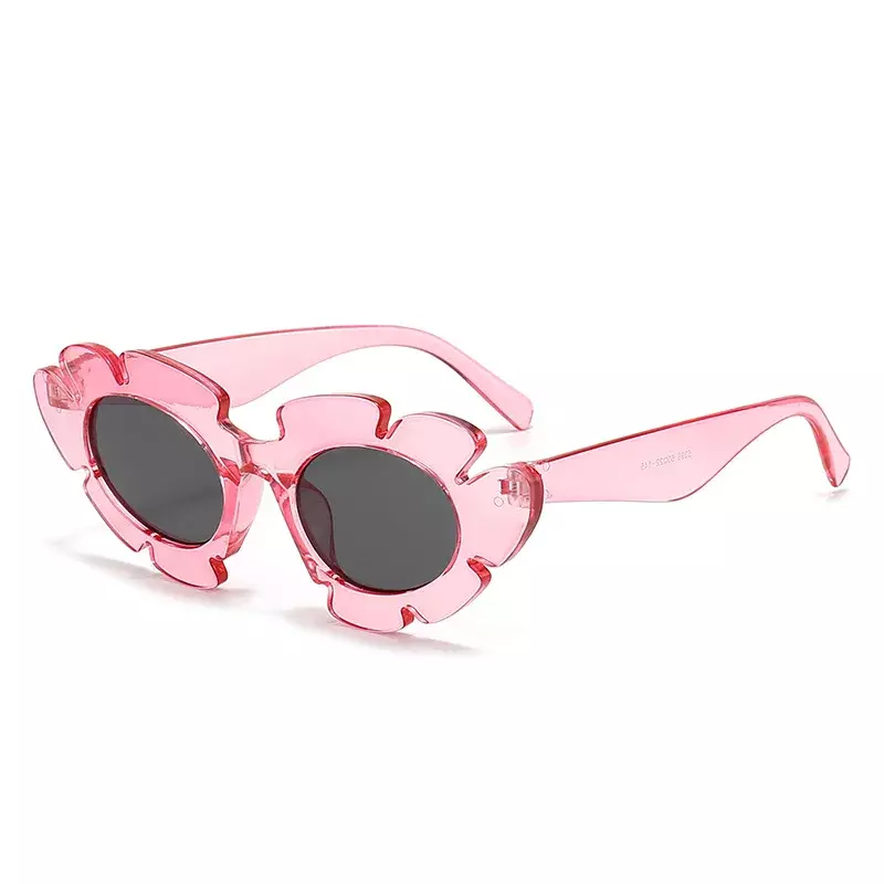 사랑스러운 핑크 컬러 하트 스퀘어 선글라스, 젤리 컬러 선글라스, UV400 보호 차양, 여름 파티 장식, 여성 안경