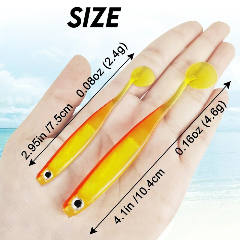 Paddle Tail Swimbaits Reflecterende Aantrekkelijke Zachte Plastic Visaas Shad Minnow Zwemaas Voor Bas Forel Snoekbaars 2,95 In 4,1 Inch