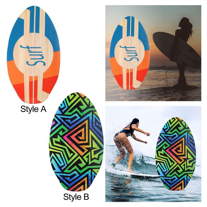 Skimboard z powłoką o wysokim połysku stojąca deska surfingowa plażowej desce z piaskiem mała deska surfinżowa dla dzieci nastolatki dzieci chłopiec dziewczynki