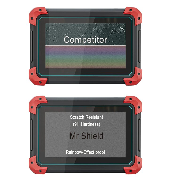 Mr.Shield [confezione da 2] protezione dello schermo per XTOOL D7 (2023) [vetro temperato] [vetro giapponese con durezza 9H] protezione dello schermo