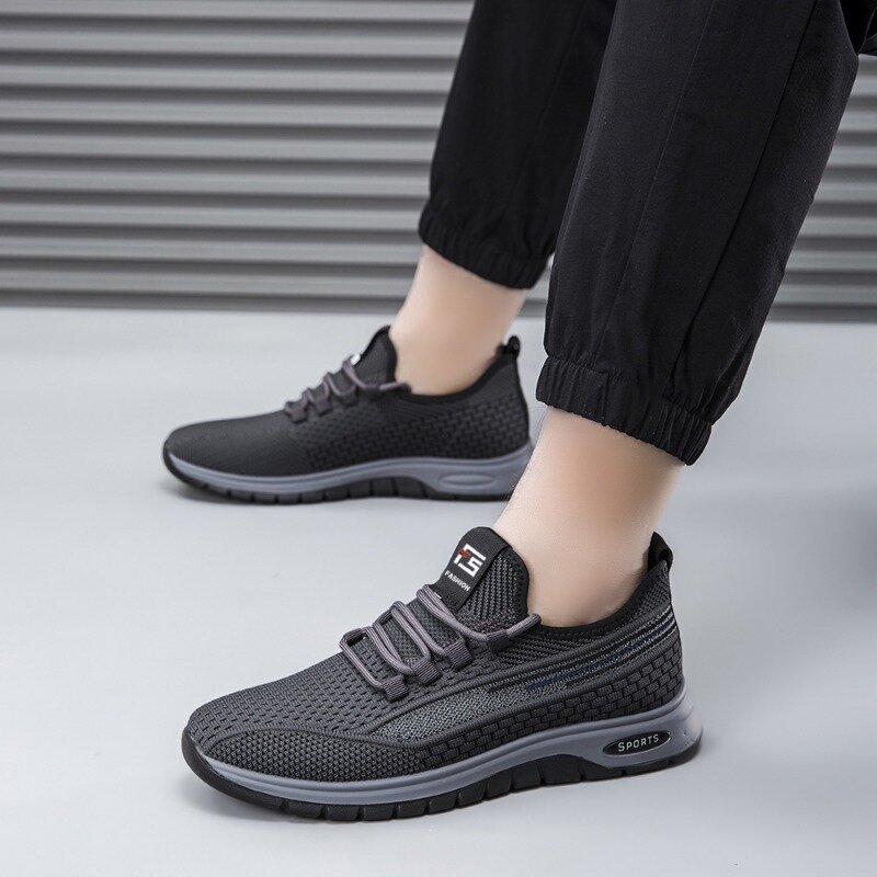 New Men's Shoes Sports Flats Casual Shoes 2024 New Fashion Breathable Walking Shoes Lightweight and Comfortable Men's Shoe