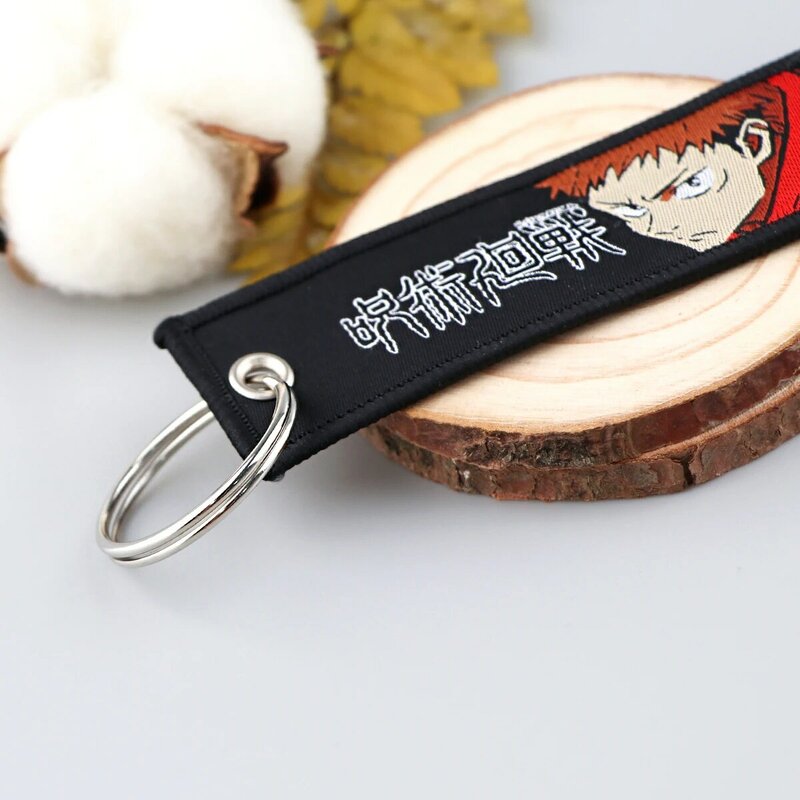 YQ1257 Anime Key Tag Keychain Keychain For Car Keys Backpack Women Men Key Ring Holder Chaveiro Jewelry Accessories