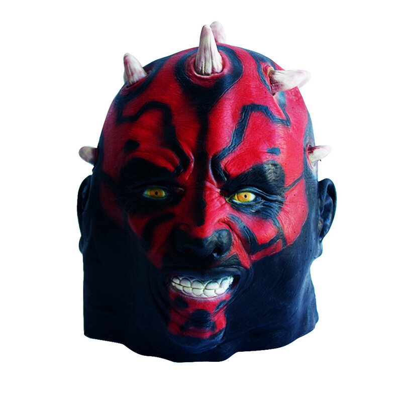 PHS Darth Maul Helmet, Cosplay Latex Mask Halloween Christmas Party Gift, Cosplay for Children, Adult Toys