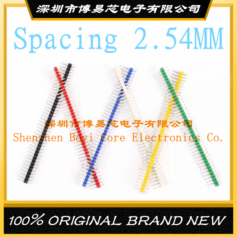 Teilung 2,54mm ein-/zweireihiger Stift ein-/zweireihiger Stift 1*40p 2*40p Kupfers tift farbe