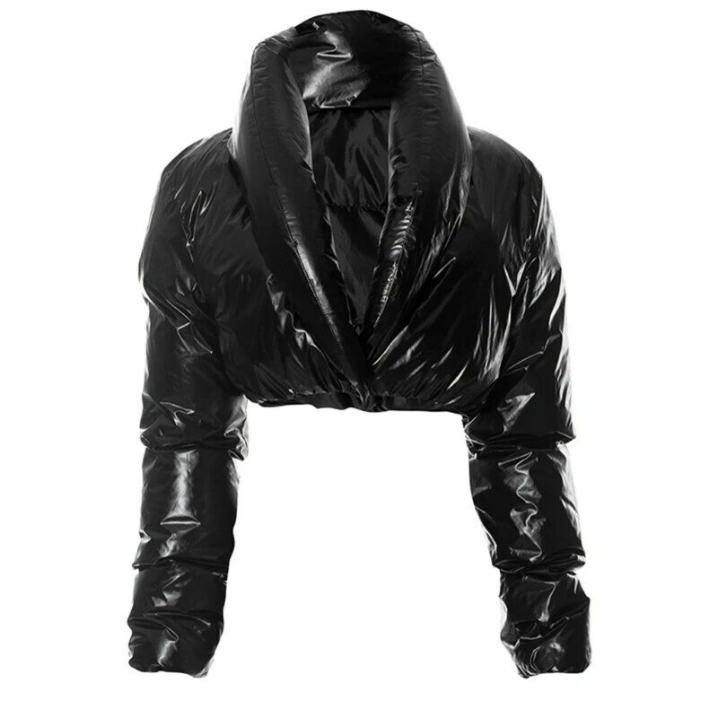 Jaket Crop Outerwear Lengan Panjang Serbaguna dan Modis Cocok untuk Wanita